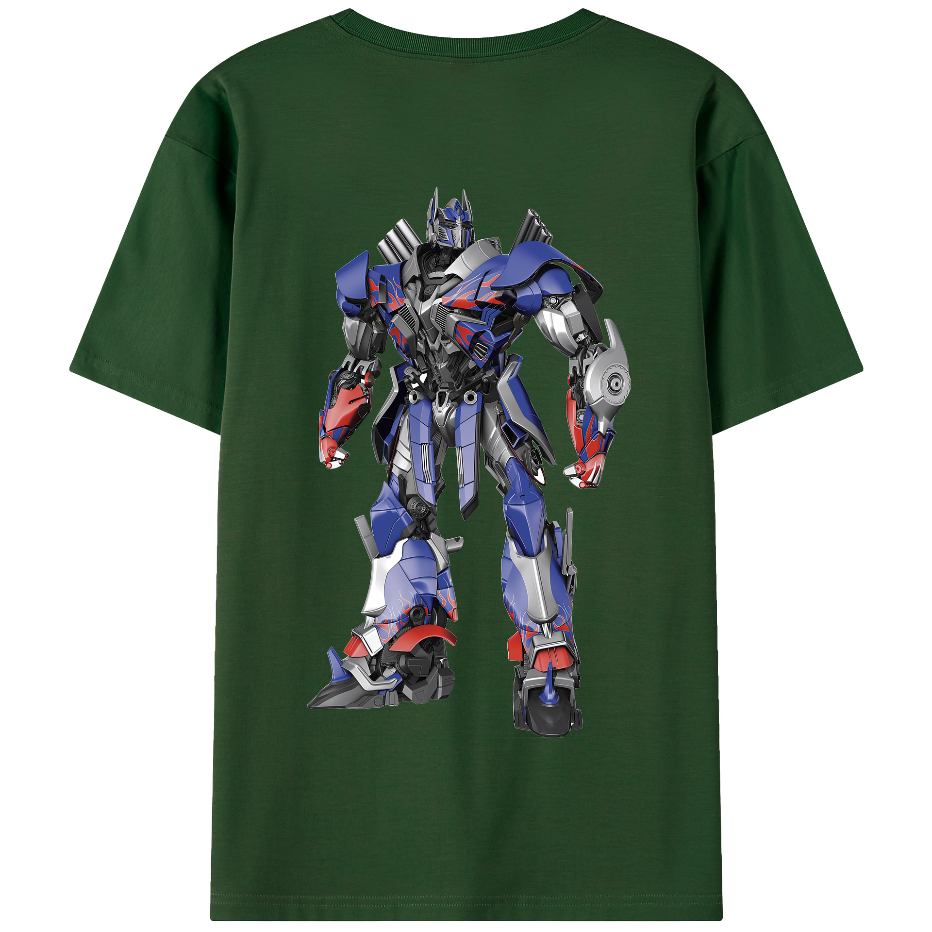 （画像用） Transformers トランスフォーマー 綿100％半袖Tシャツ（背面プリント）